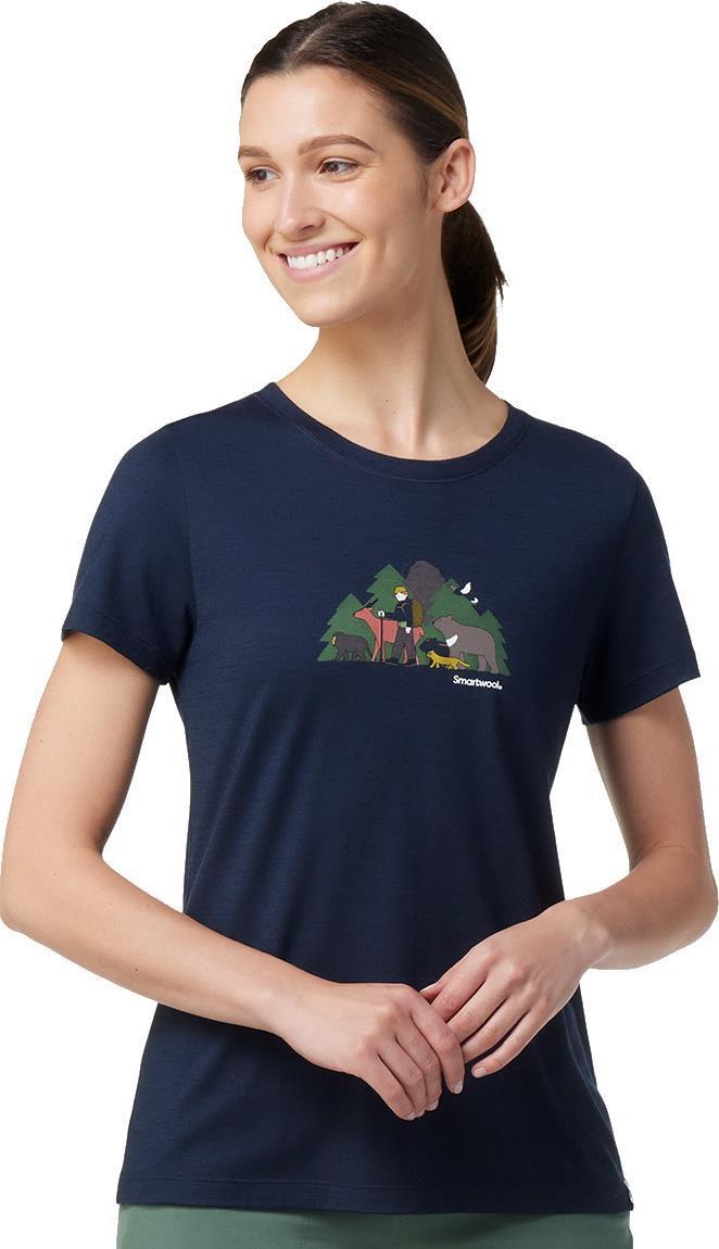 Merino (150) Manual for All Graphic Tee - Womens - Deep Navy 3