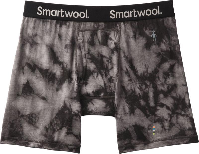 Merino (150) Plant-Based Dye Boxer Brief - Mens - black marble wash 1
