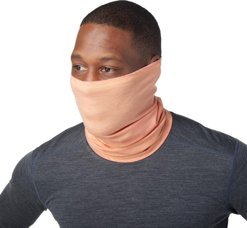 Merino (150) Plant-Based Dye Neck Gaiter - Summer Sound Cherry Mango Wash 3