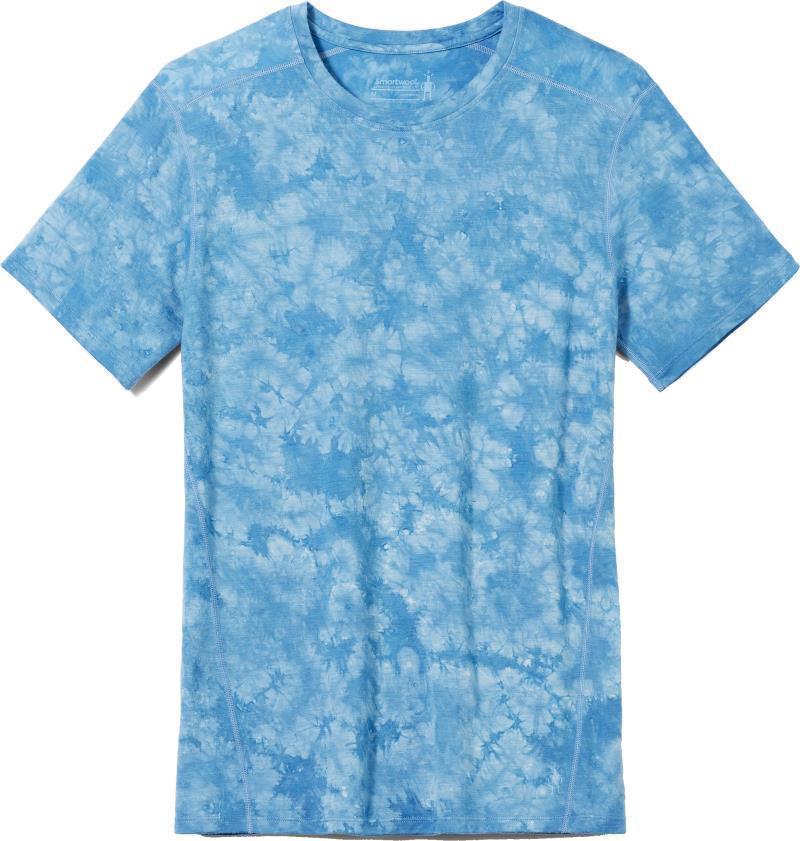 Merino 150 Plant-Based Dye  Baselayer SS - Mens - light indigo marble wash 1