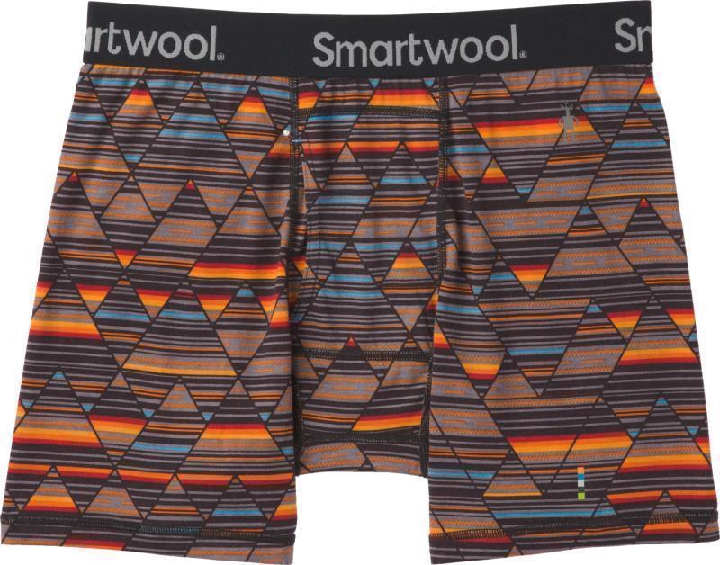 Merino (150) Print Boxer Brief - Mens - Black 1