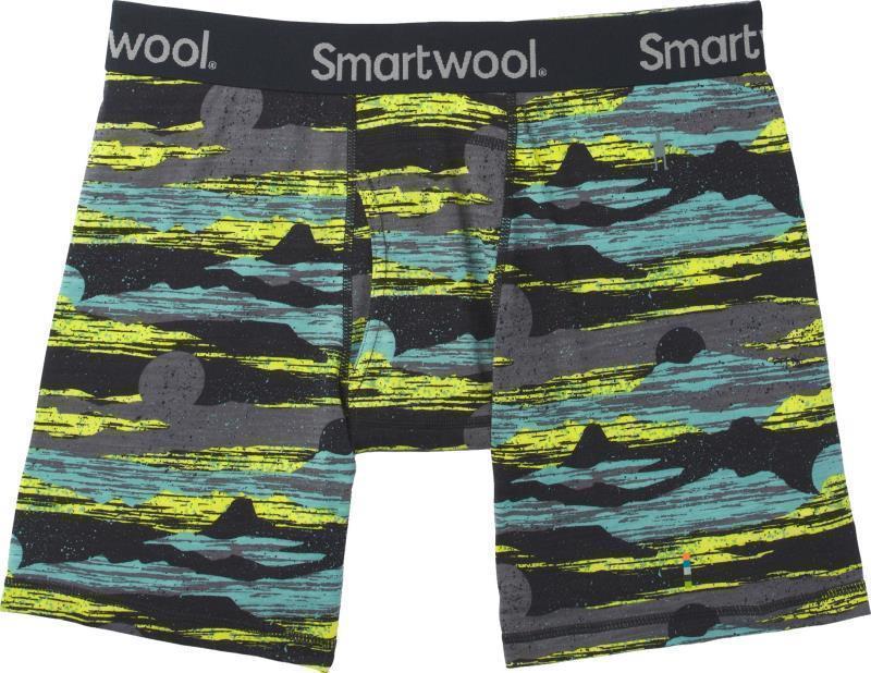Merino (150) Print Boxer Brief - Mens - Black Canyon Sunset Print 1