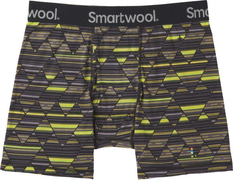 Merino (150) Print Boxer Brief - Mens - Charcoal 1