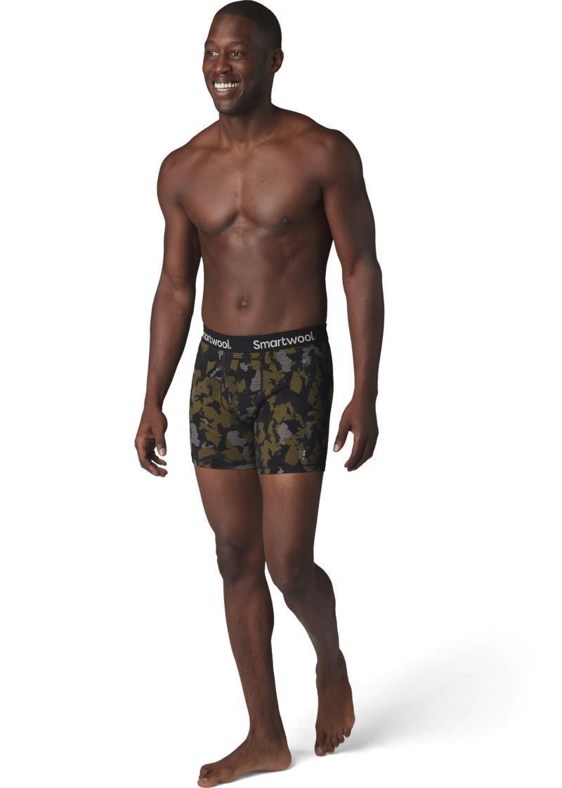 Merino (150) Print Boxer Brief - Mens - Military Olive Camo Print 2