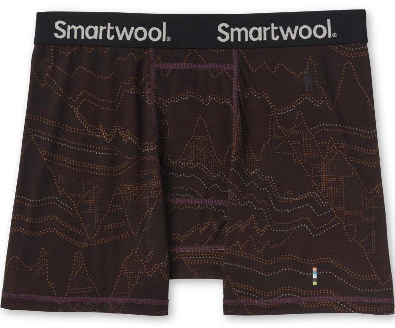Merino (150) Print Boxer Brief - Mens - Woodsmoke Digital Summit Print 1