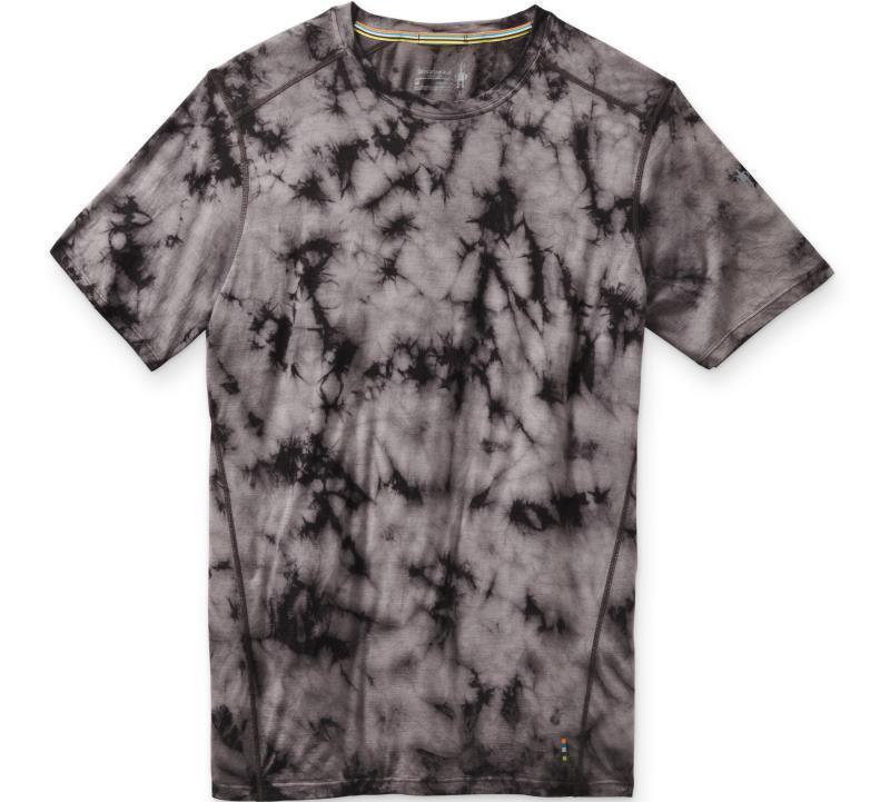 Merino (150) SS Tee - Mens - Black Marble Wash 1