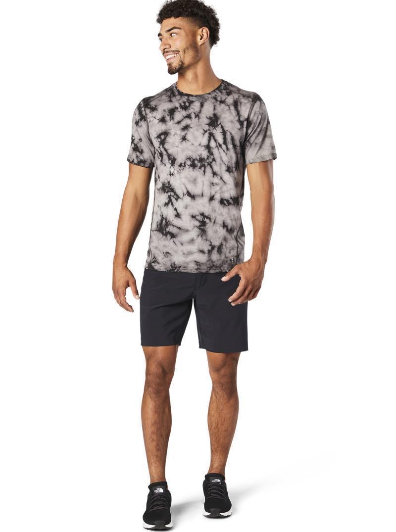 Merino (150) SS Tee - Mens - Black Marble Wash 2