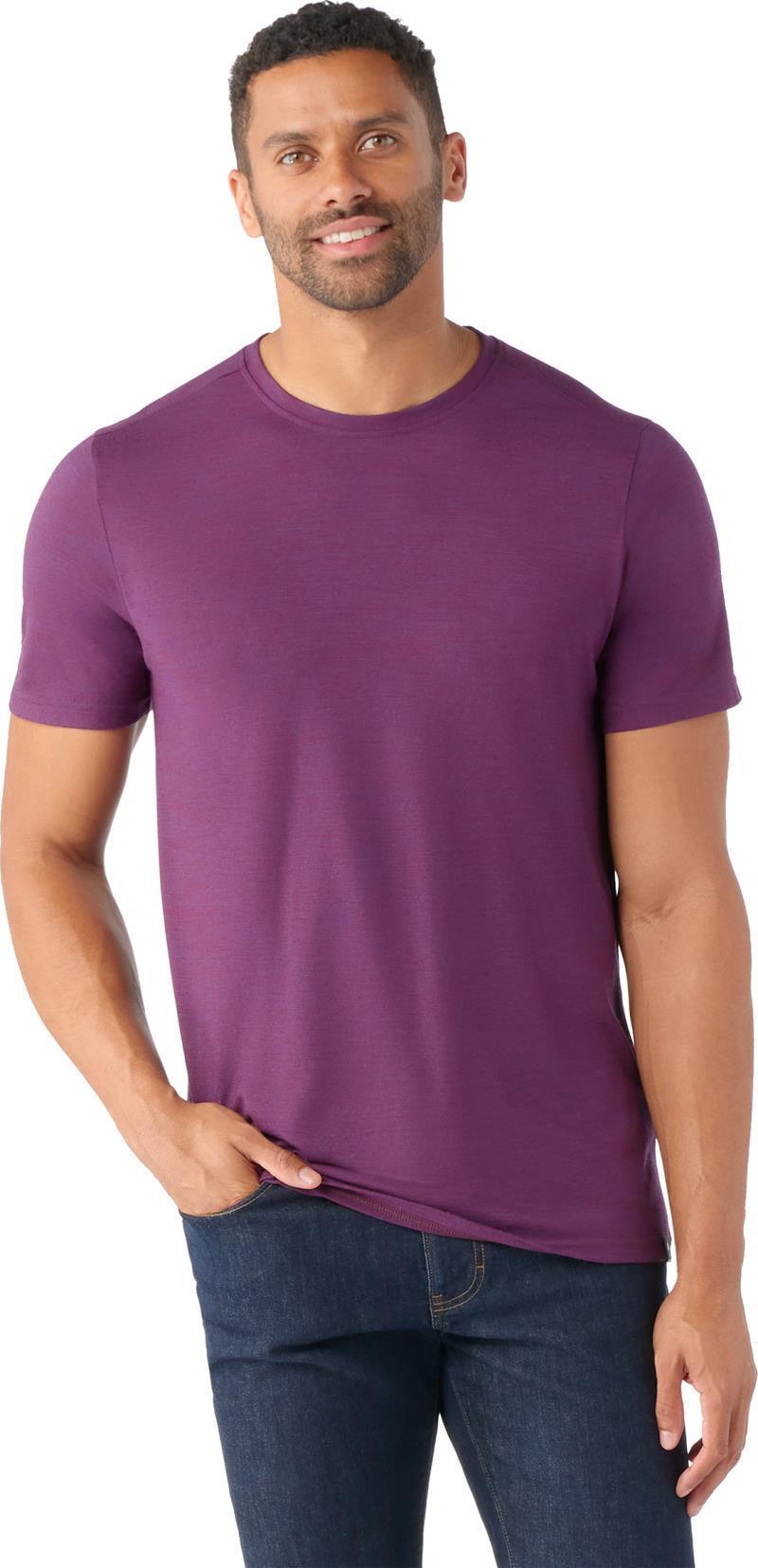 Merino (150) SS Tee - Mens - Purple Iris Heather 2