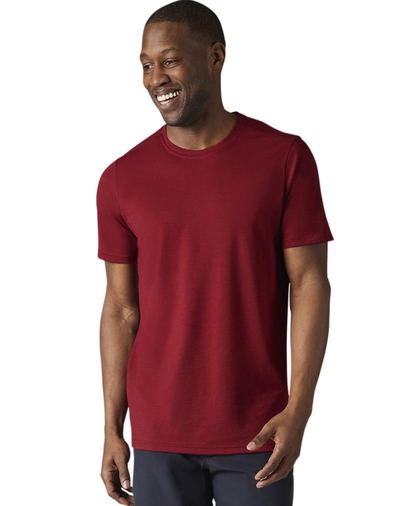 Merino (150) SS Tee - Mens - Tibetan Red Heather 2
