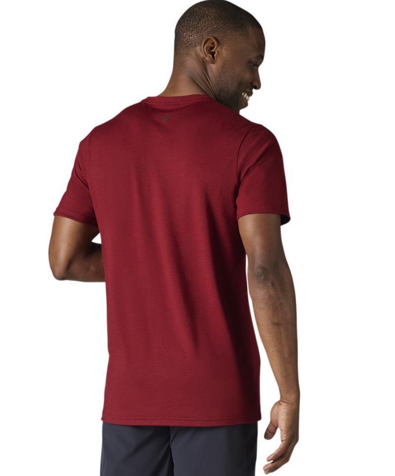 Merino (150) SS Tee - Mens - Tibetan Red Heather 3