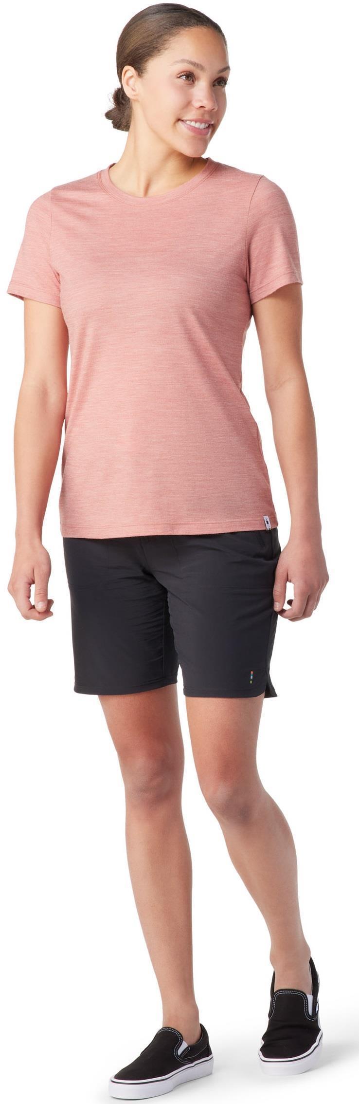 Merino (150) SS Tee - Womens - Light Mahogany Heather 2