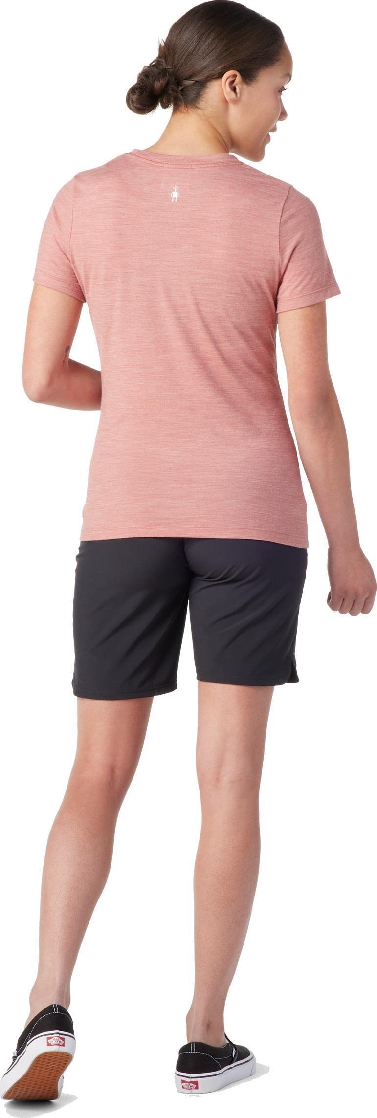 Merino (150) SS Tee - Womens - Light Mahogany Heather 3