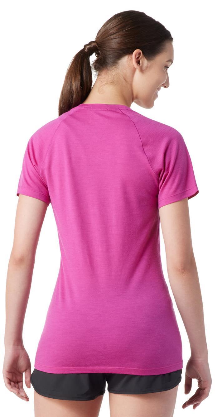 Merino (150) SS Tee - Womens - festive fuchsia 1