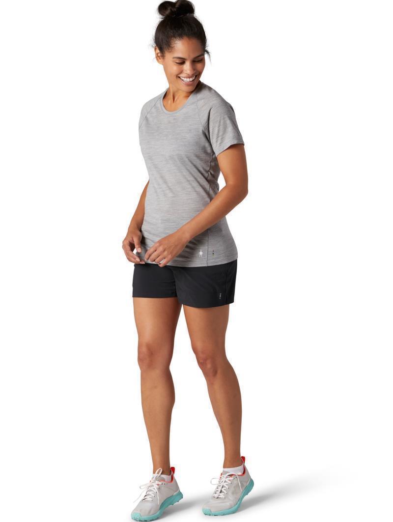 Merino (150) SS Tee - Womens - light gray heather 1