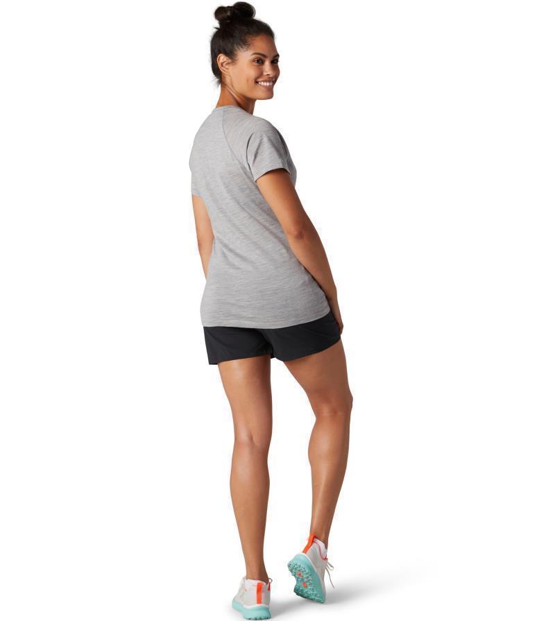 Merino (150) SS Tee - Womens - light gray heather 1