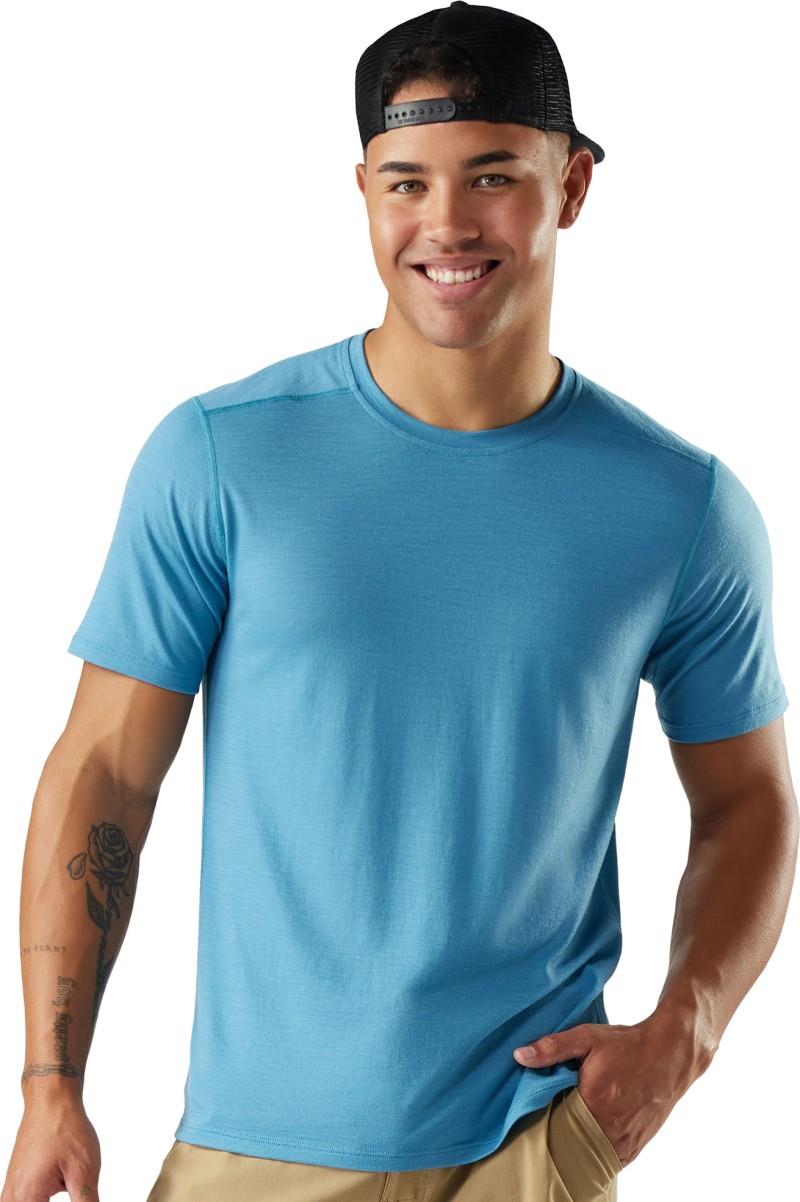 Merino 155 SS Tee - Mens - mineral blue 1