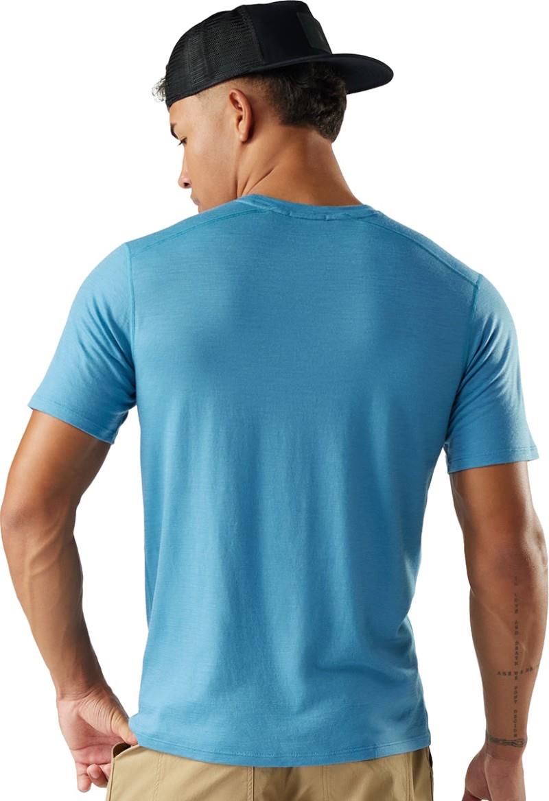 Merino 155 SS Tee - Mens - mineral blue 1