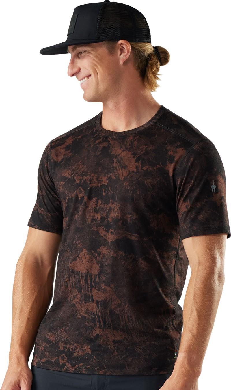 Merino 155 SS Tee - Mens - sable brown mountain 1