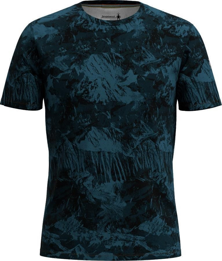 Merino 155 SS Tee - Mens - twilight blue mountain 1