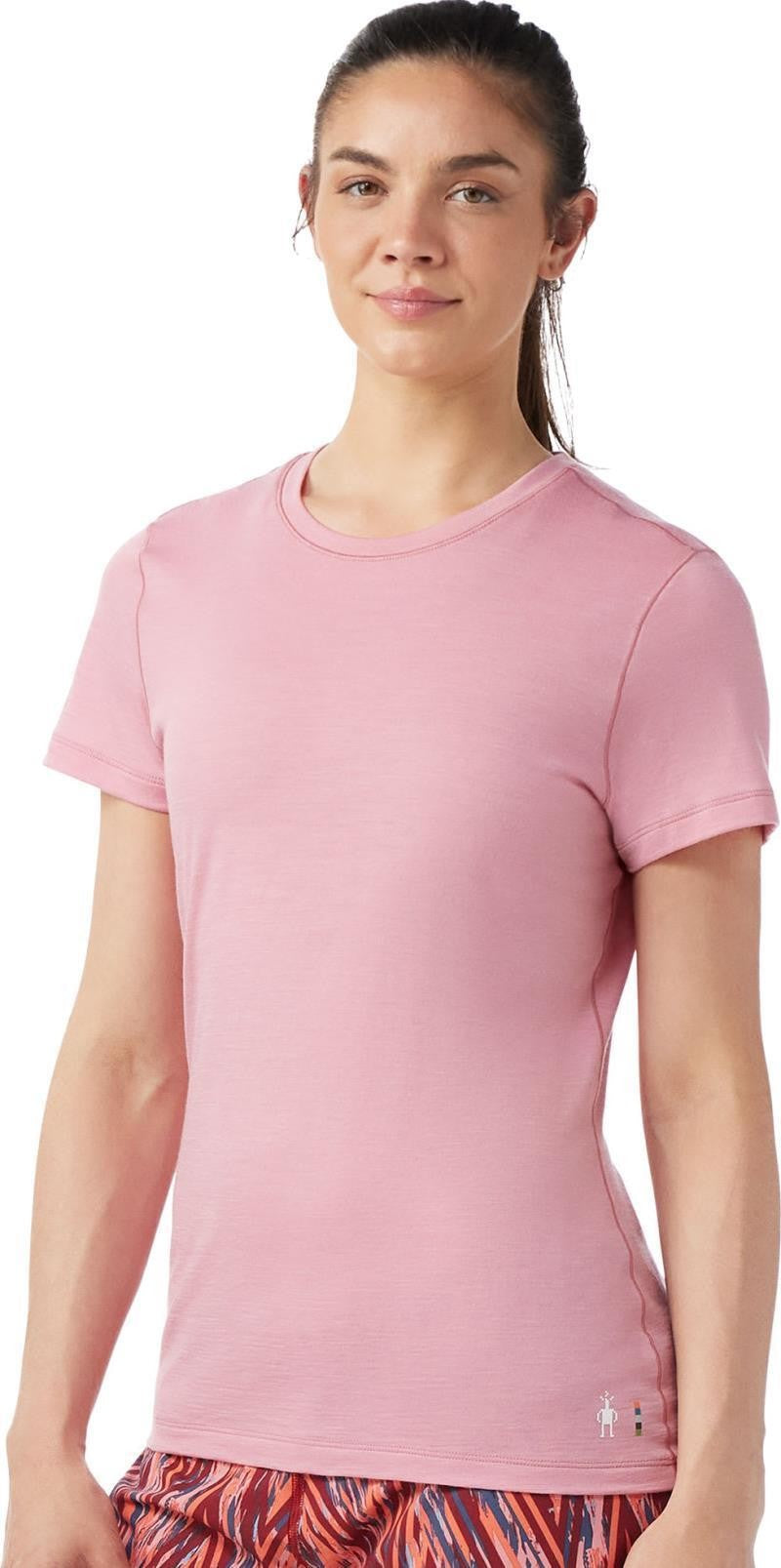 Merino 155 SS Tee - Womens - faded rose 1