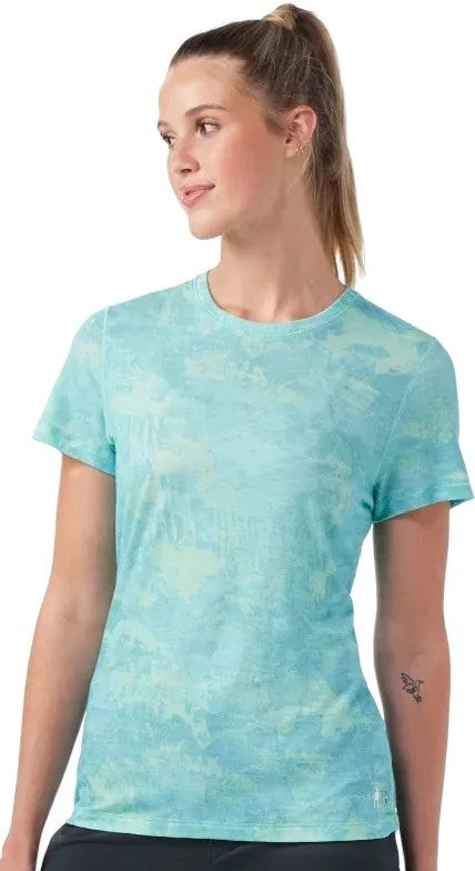 Merino 155 SS Tee - Womens - matcha green mountain 1
