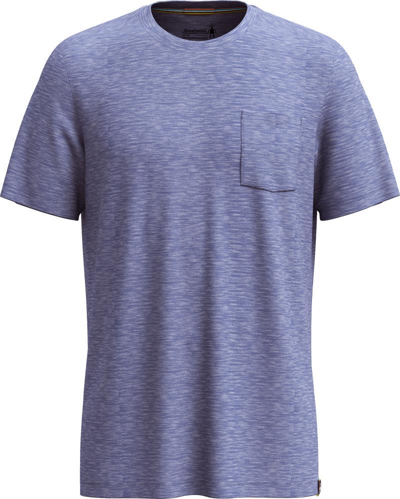 Merino Hemp 150 Blend Pocket SS Tee - Mens - nightfall blue heather 1
