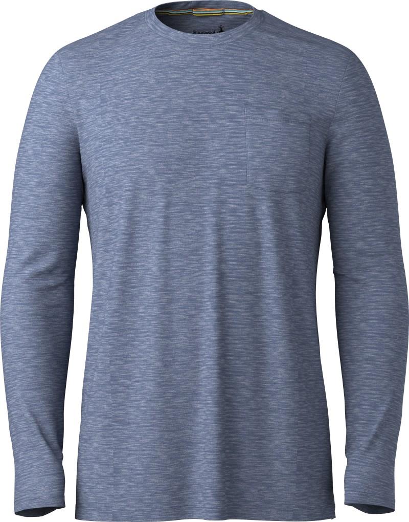 Merino Hemp Blend LS Crew - Mens - nightfall blue heather 1
