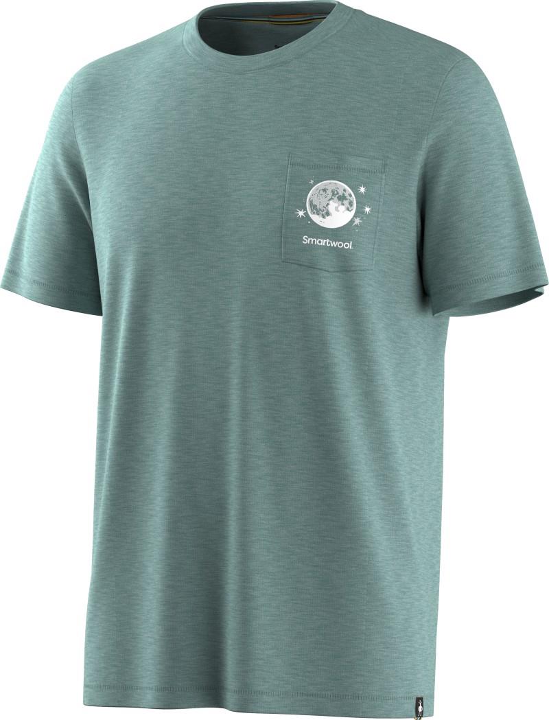 Merino Hemp Blend Peak Pints SS Graphic Tee - Unisex - dusty teal 1