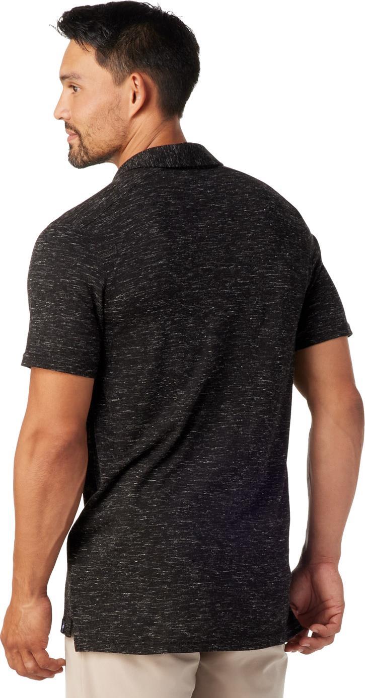 Merino Hemp Blend SS Polo - Mens - Black Heather 3