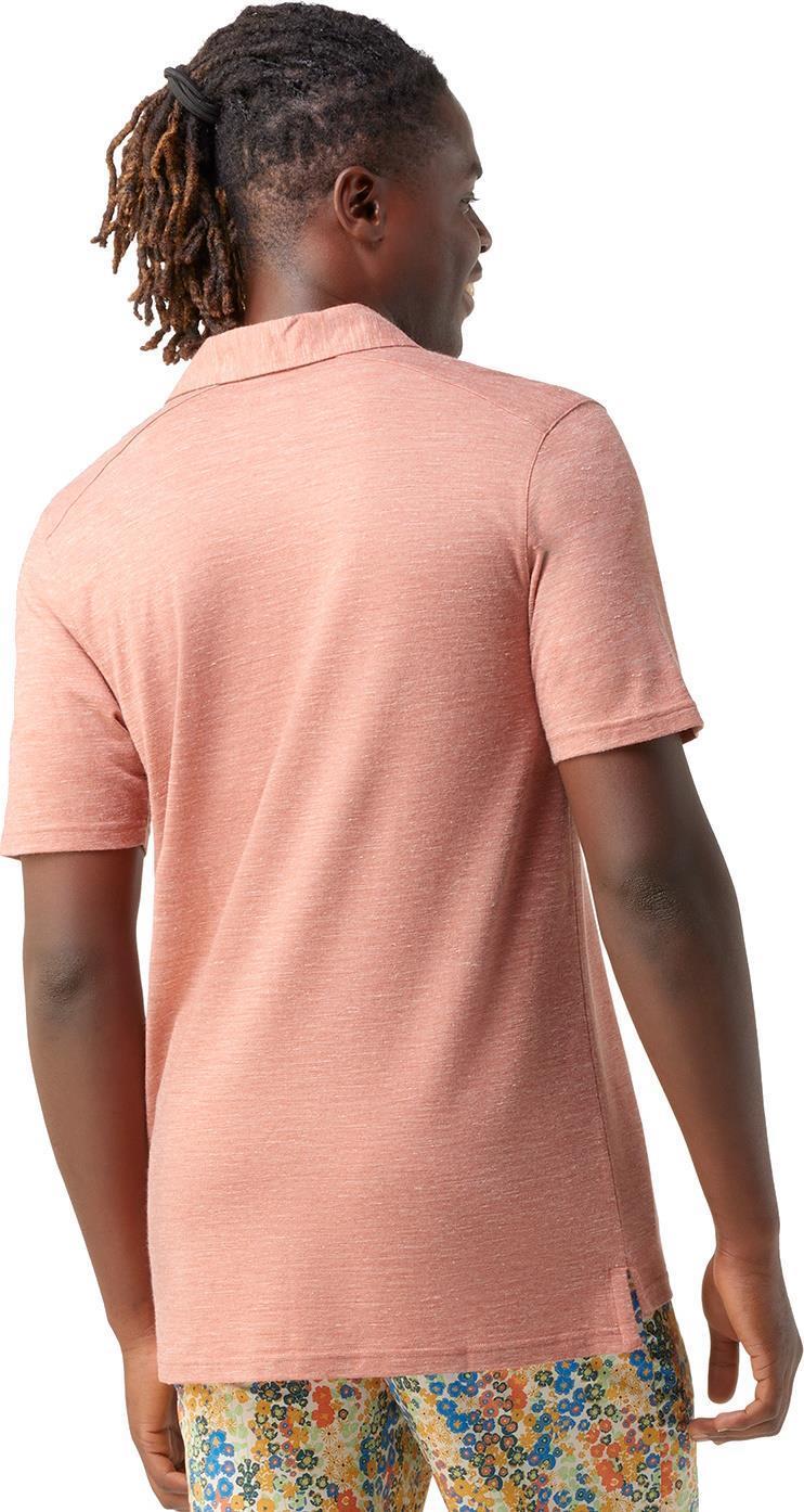 Merino Hemp Blend SS Polo - Mens - Copper Heather 3