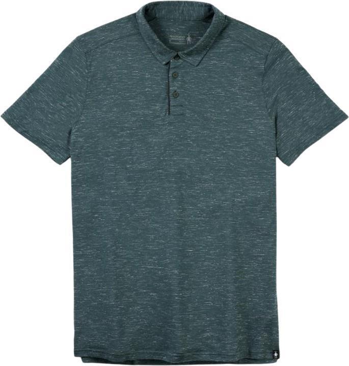 Merino Hemp Blend SS Polo - Mens - Dark Sage Heather 1