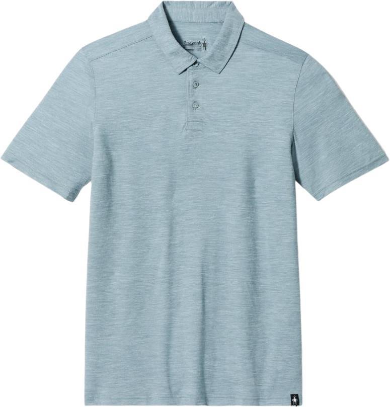 Merino Hemp Blend SS Polo - Mens - Lead Heather 1