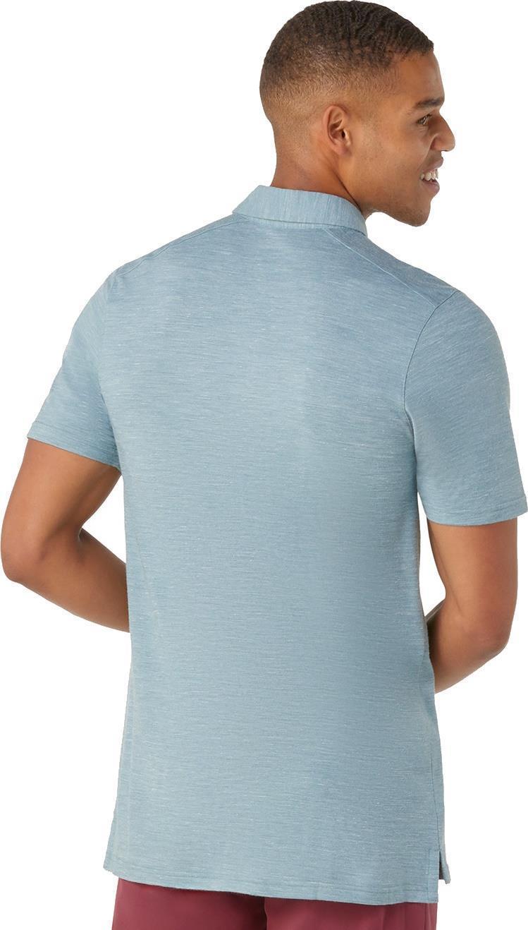 Merino Hemp Blend SS Polo - Mens - Lead Heather 3
