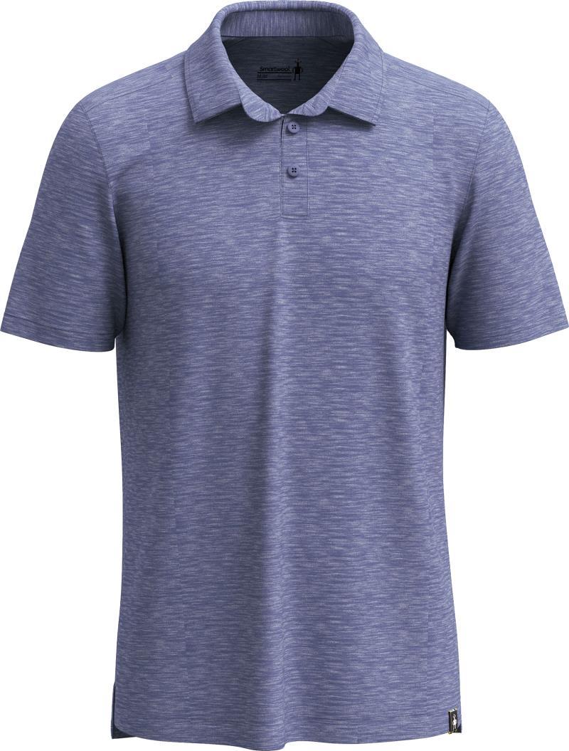 Merino Hemp Blend SS Polo - Mens - nightfall blue heather 1
