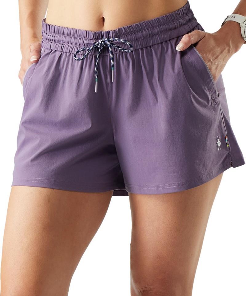 Merino Hike Shorts, 4" Inseam - Womens - purple storm 1