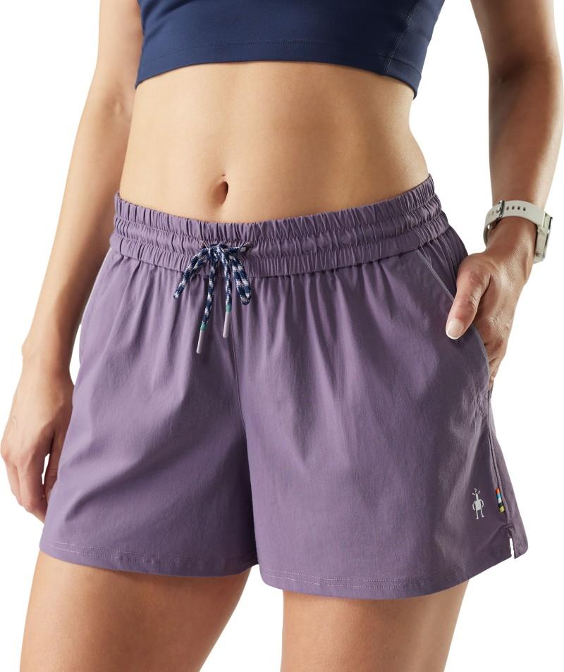 Merino Hike Shorts, 4" Inseam - Womens - purple storm 1