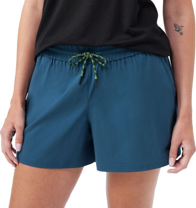 Merino Hike Shorts, 4" Inseam - Womens - twilight blue 1