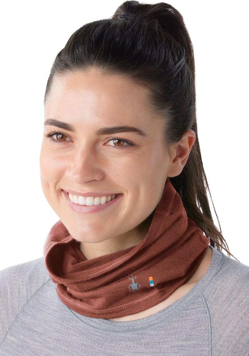 Merino Neck Gaiter - burnt sienna 1