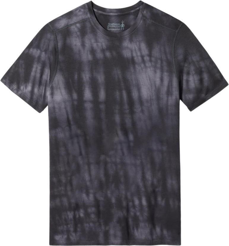 Merino Plant-Based Dye SS Tee - Mens - Black Tie Dye 1