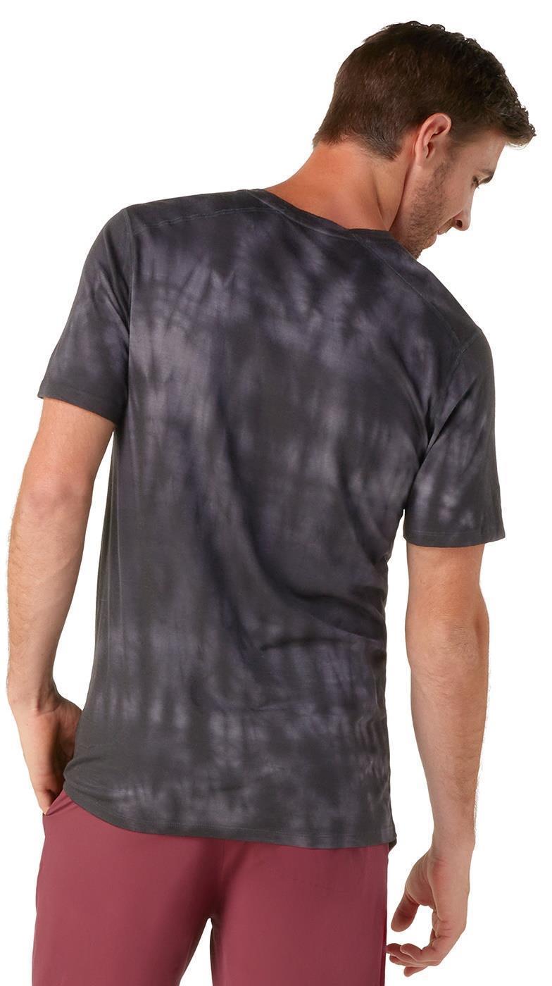 Merino Plant-Based Dye SS Tee - Mens - Black Tie Dye 3