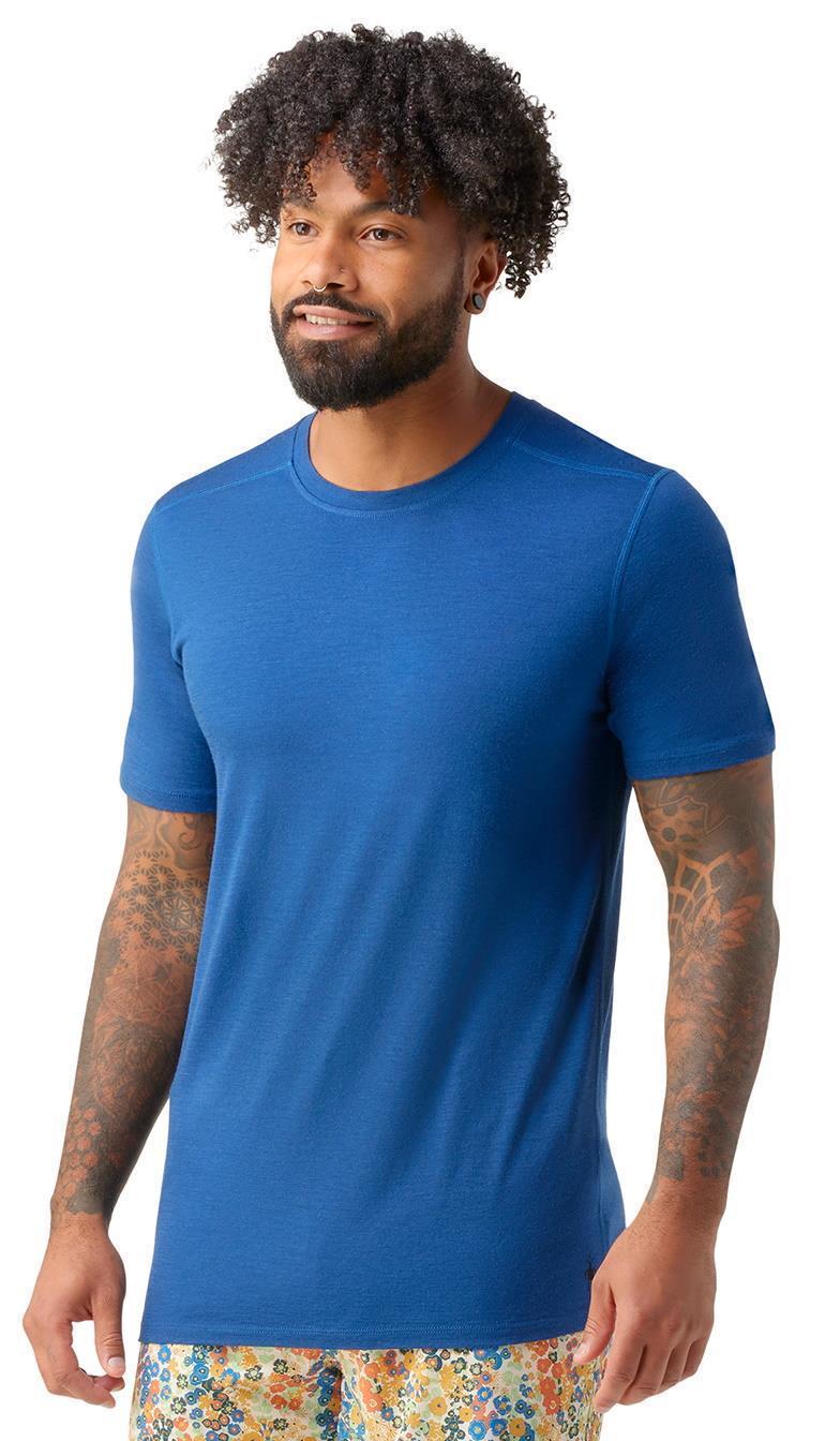 Merino Plant-Based Dye SS Tee - Mens - Indigo Blue 2