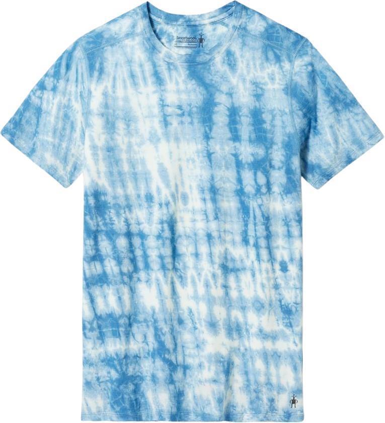 Merino Plant-Based Dye SS Tee - Mens - Light Indigo Tie Dye 1