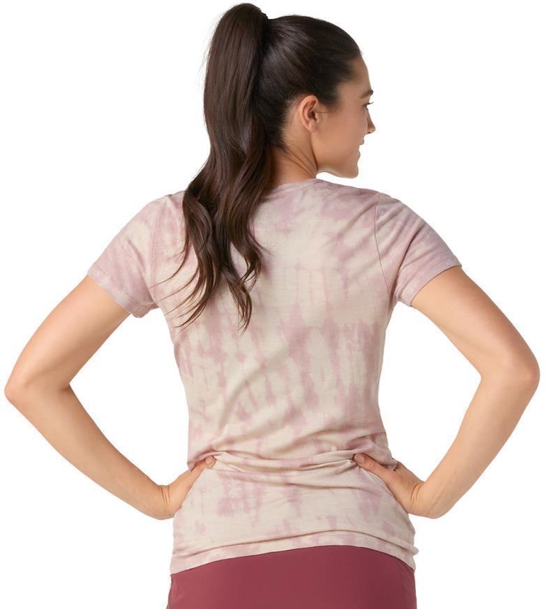 Merino Plant-Based Dye SS Tee - Womens - Light Copper Tie Dye 3