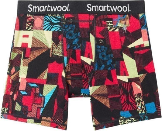 Merino Print Boxer Briefs - Mens - jaime molina rhythmic red print 1