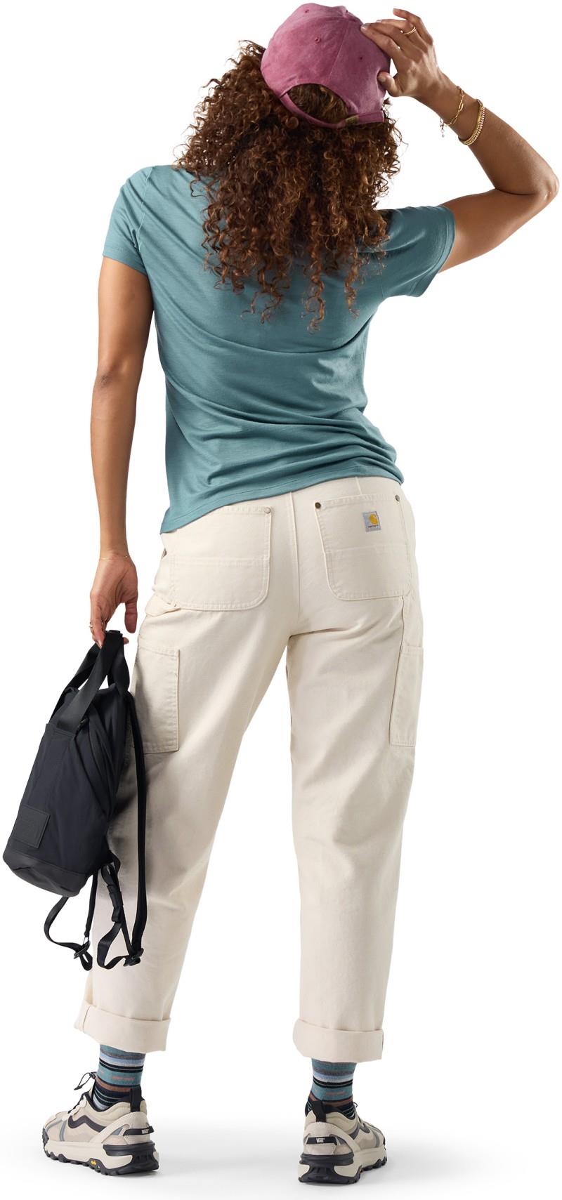 Merino SS Tee - Womens - dusty teal 1
