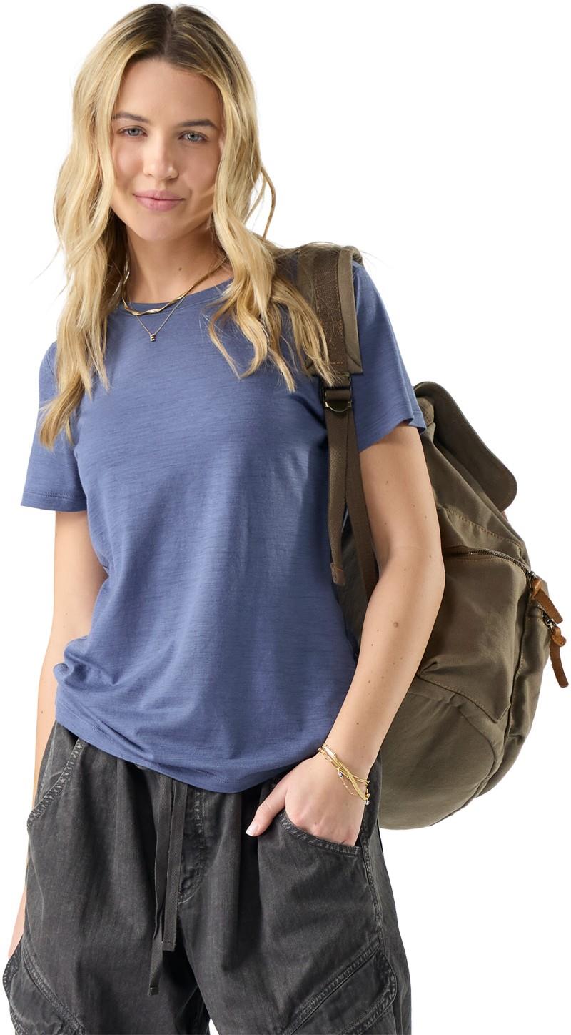 Merino SS Tee - Womens - purple storm 1
