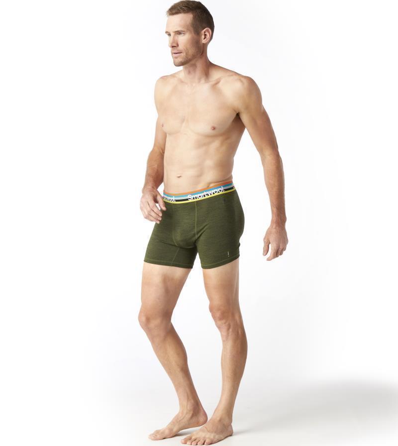 Merino Sport (150) Boxer Brief - Mens - moss green heather 1