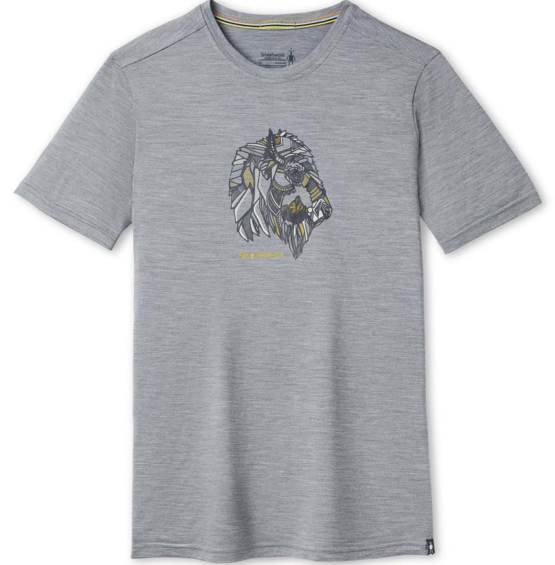 Merino Sport 150 By The Horns Graphic Tee - Mens - light gray heather 1