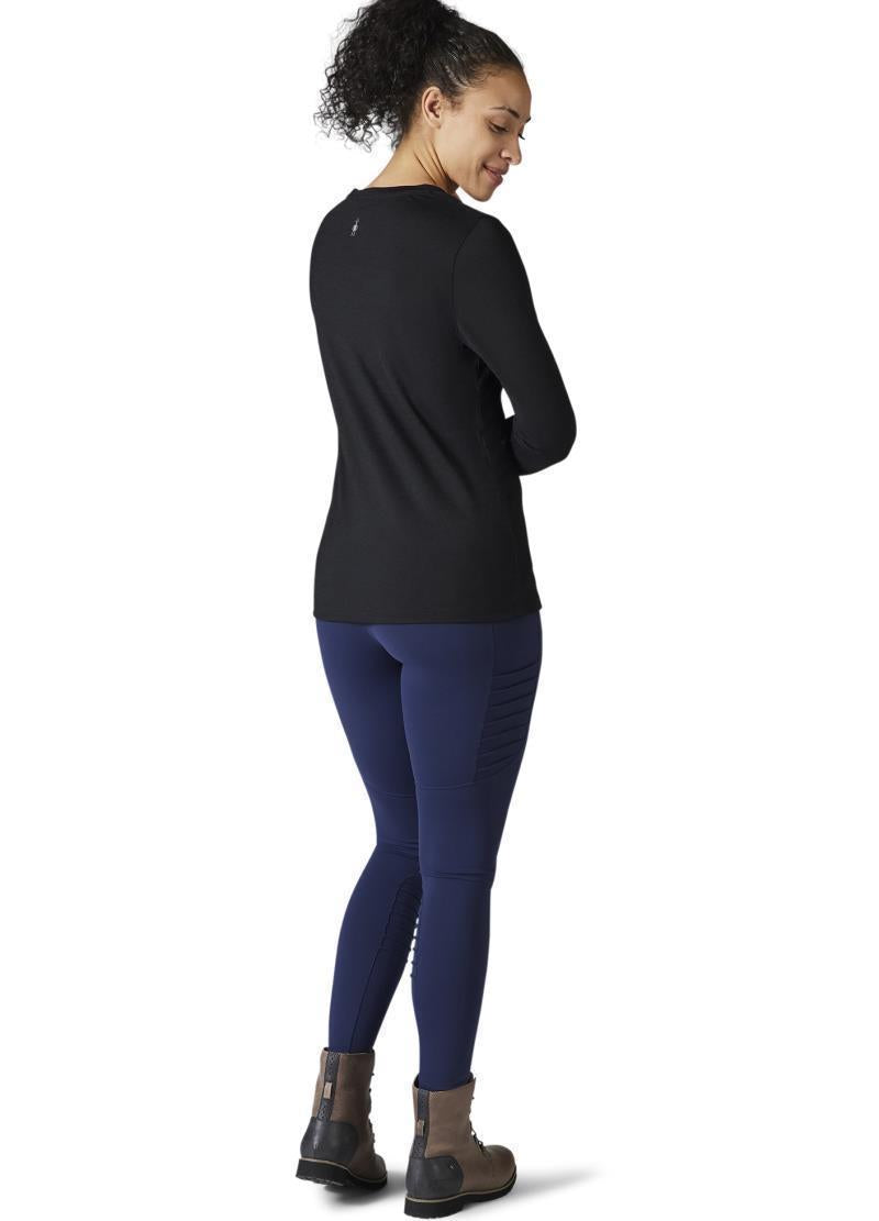 Merino Sport 150 Chair Lift LS Graphic Tee - Womens - Black 3