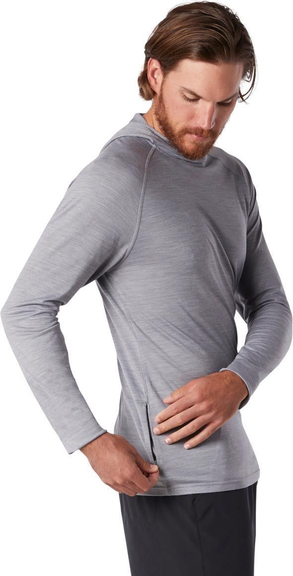 Merino Sport 150 Hoodie - Mens - light gray heather 1